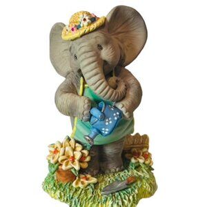 Elephant Figurine Hamilton Collection Pals Month Anthropomorphic Spring Sprung